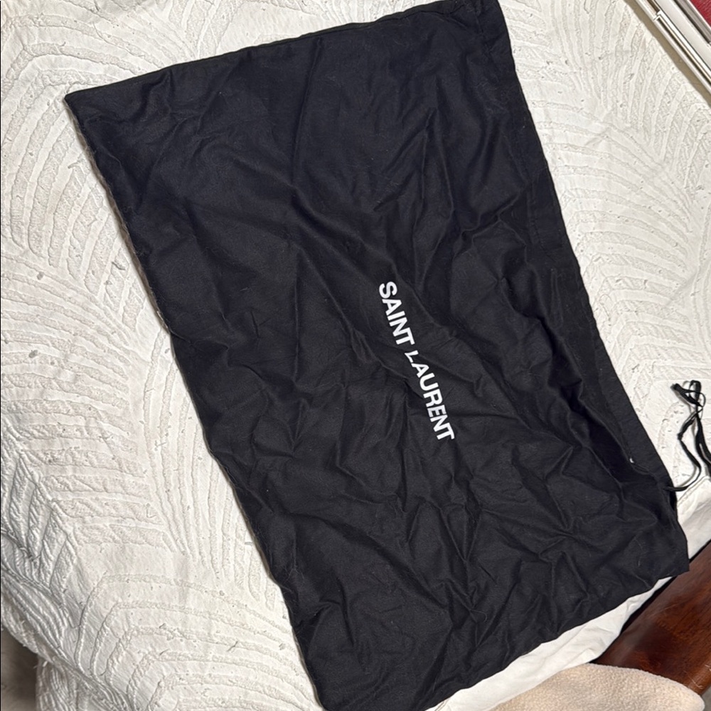 Saint Laurent Black Logo Dust Bag